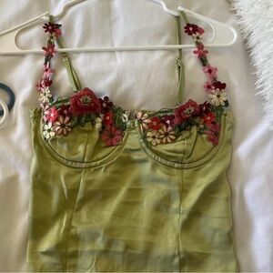 Princess Polly Light Green top